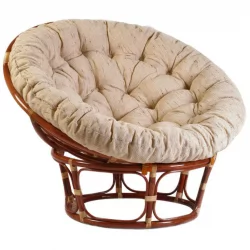 Кресло Папасан 23/01 молочный шоколад