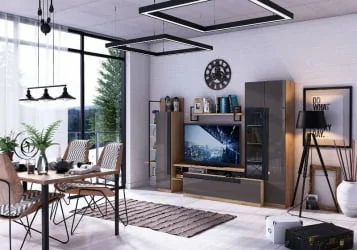 Шкаф правый Кёльн ЛД.674.060.000 Дуб Золотой/Антрацит