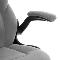 Кресло геймерское BAZUKA metalBL велюр, серый, 29