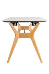 Стол раскладной Нарвик Glass 140-180 Automatic Natur/Light matte glass