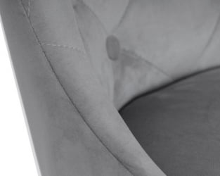 Стул барный ДОБРИН ДЖОСЕПХ БЛАCК (серый велюр (МДЖ9-75)) 2 шт / DOBRIN JOSEPH BLACK (MJ9-75))