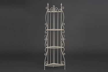 Этажерка угловая Secret De Maison 001 стальной сплав, 50х35х160см, butter white