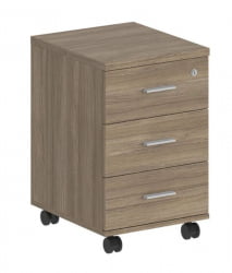 Тумба мобильная с тремя ящиками Sigma SG.611.OD.OD.M Дуб темный