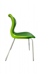 Стул универсального назначения АУРА (рост 6) Оливковый/Каркас полимерный хром / AURA