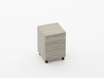 Тумба подкатная с 4-мя ящиками Twin 14.10.11 Дуб Сантана светлый