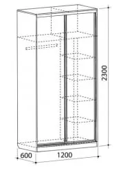 Шкаф-купе Рио-5 Венге