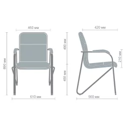 Стул для посетителей Самбо экстра Бежевый