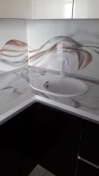 Кухонная мойка глянцевая Тейлор Z10 Белый лёд