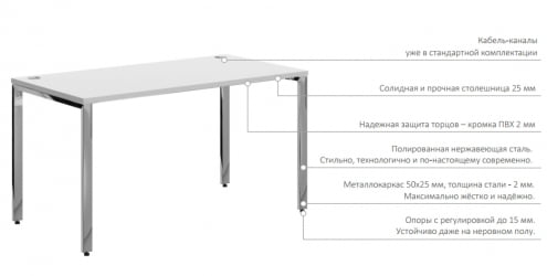Рабочая станция XTEN GLOSS XGWST 2470 Легно Темный