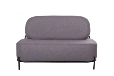 Диван с подушкой Gawaii 2-х мест Тем серый