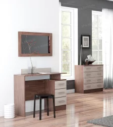 Зеркало в прихожую Дуб вотан/Белый