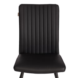 Стул обеденный Monte Carlo TREND, экокожа, черная, 49х51х93 см