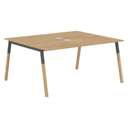 Рабочая станция Forta FWST 1513 Дуб Гамильтон Черный графит