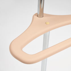 Вешалка для одежды напольная металлическая MASHA МДФ/металл, 30,5*41,5*84 см, пудра