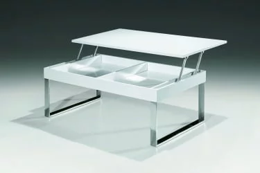 Журнальный столик с ящиками J030 Белый лак