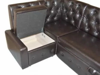 Диван угловой раскладной Зефир Комбинация 1 Остин Умбер