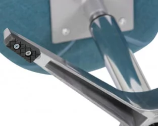 Кресло дизайнерское DOBRIN SWAN (синяя ткань IF6, золотое основание)