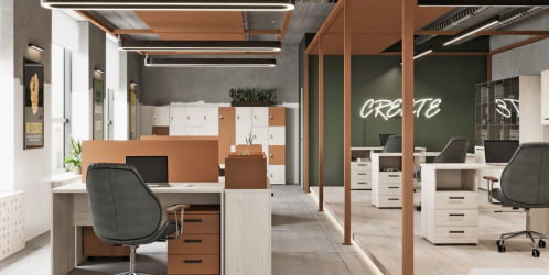 Тумба подкатная LEMO L-92 Карамель нюд