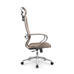 Кресло руководителя Metta L 2c 44C/K116 Infinity Easy Clean (MPES) Комплект 7 Темно-бежевое