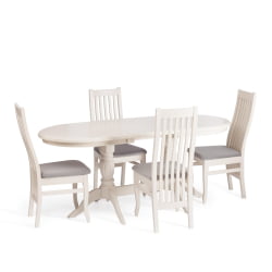 Стол COPPOLA бук, мдф, 140+40x80x77см, Ivory white