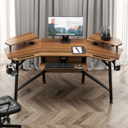 Стол для компьютера с подставкой под клавиатуру EUREKA ERK-AED-E70WN