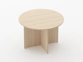 Стол для переговоров круглый Глассй 2.12 Орех / Glassy