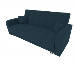 Диван Сидней Книжка (Berhouse) Цвет фасада: Синий Велюто 54; Тип: Прямой; Материал фасада: Металл/Велюр