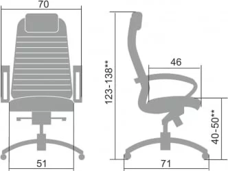 Кресло руководителя Samurai KL-1.04 Темно-коричневый