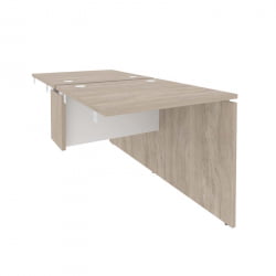 Стол-приставка двойной к опорным элементам ОНИКС О.Д.СПР-0.8 Дуб Аттик/Белый / ONIX O.D.SPR-0.8