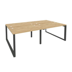 Рабочая станция на О-образном м/к ОНИКС О.МО-Д.РС-4.2.7 Тиквуд Светлый/Антрацит / ONIX O.MO-D.RS-4.2.7