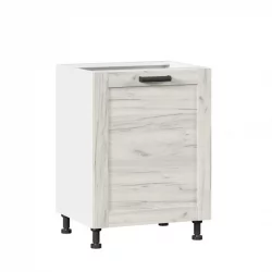 Тумба кухонная 600 Винченца ЛД 234.050.000.004 Белый Дуб Крафт белый