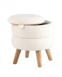 Пуф с ящиком Винни S Тедди белый