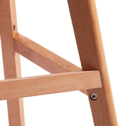 Стул барный TULIP BAR (mod. C1014H) / 1 шт. в упаковке пластик/дерево, 57 х 48 х 104 см, черный 3010/натуральный