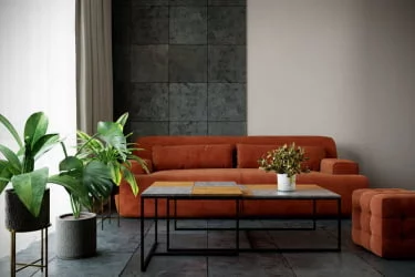 Стол журнальный Фьюжн квадро Дуб американский/серый бетон