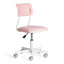 Кресло на колёсиках Funny ткань, розовый