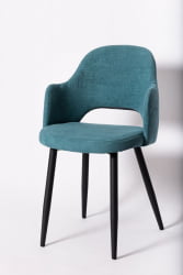 Стул для гостиной К14 black Бирюза (РС-29\ч)