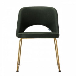 Кресло Ларс темно-зеленый/Линк золото / Lars