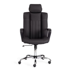 Кресло OXFORD хром кож/зам, черный, 36-6