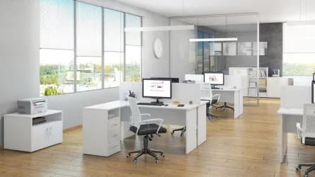 Тумба для оргтехники TRD29648004 Белая