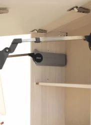 Шкаф кухонный над вытяжкой Графит 74.14 Сосна Астрид /Ваниль