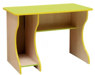 Стол компьютерный Юниор-11.1 Дуб молочный/Лайм