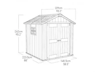 Сарай пластиковый OAKLAND 757