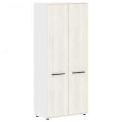 Шкаф с глухими дверьми ЕДИС ЕХCС 85.1 Ясень Траун Мокко Белый / EDIS EHCS