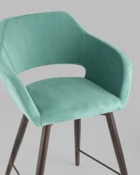 Стул полубарный Саймон ПЛ велюр Морской
