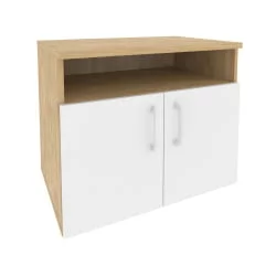 Тумба для оргтехники ONIX O.TM-1 Тиквуд светлый/Белый