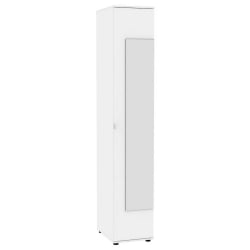 Шкаф распашный Алиса (Х1_М) 2230х400х540 с торцевой ручкой (Белый) / (H1_M)