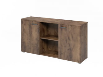 Тумба приставная к двум столам LEMO L-681 Таксония шоколадная