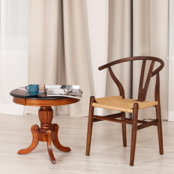 Стул ВИСХБОНЕ (мод.CБ2212) дерево вяз, 57*50.5*79.5, Темный Орех (№5) / WISHBONE (mod.CB2212)