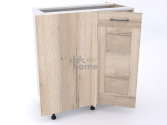 Стол угловой 960 СУ -100 правый , Дублин (900*470*1060) Дуб галифакс белый, 21628 