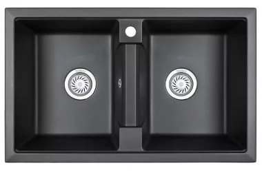 Кухонная мойка GRANULA 8101 Черный